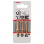 BOSCH  Set 3 biti Max Grip 49 mm, PH1