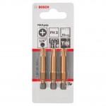 BOSCH  Set 3 biti Max Grip 49 mm, PH3