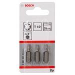 BOSCH  Set 3 biti Extra Hard 25 mm, T10