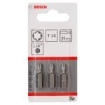 BOSCH  Set 3 biti Extra Hard 25 mm, T15