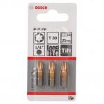 BOSCH  Set 3 biti Max Grip 25 mm, T30