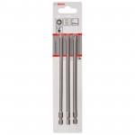 BOSCH  Set 3 biti 152 mm, mixte PZ1/PZ2/PZ3