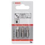 BOSCH  Set 3 biti Extra Hard 25 mm, mixt