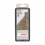 BOSCH  Caseta 6 burghie metal HSS-TIN 2-8 mm