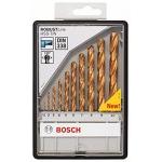 BOSCH  Caseta 10 burghie metal HSS-TIN 1-10 mm