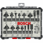 BOSCH  Set 15 freze HM tija 8 mm