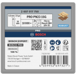 BOSCH  Set 10000 cuie galvanizate, fara cap, PN23G, 0.65/23 g, 15 mm pentru GNH 18V-35