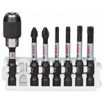 BOSCH  Set 6 biti Impact Control 50 mm, mixt + adaptor magnetic