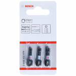 BOSCH  Set 3 biti Impact Control 25 mm, T20, T25, T30