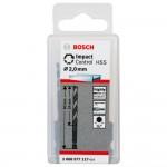 BOSCH  Set 10 burghie metal HSS-Impact tip bit 2 mm