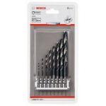 BOSCH  Set 5 burghie metal HSS-Impact 2/3/4/5/6/7/8/10 mm tip bit 1/4