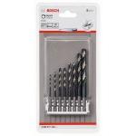 BOSCH  Set 8 burghie metal HSS-Impact 2.5/3.3/4.2/5/6.8/8.5 mm tip bit 1/4