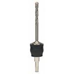 BOSCH  Adaptor hexagonal cu burghiu centrare PowerChange pentru carotele MultiConsrtuction, 8x80 mm, interior 6.35 mm