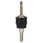 BOSCH  Adaptor hexagonal cu burghiu centrare PowerChange pentru carotele SheetMetal, 8x80 mm, interior 6.35 mm