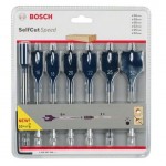 BOSCH  Set 6 burghie plate Selfcut Speed 16/18/20/22/25/32 mm + Prelungitor