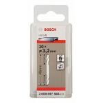 BOSCH  Set 10 burghie metal cu varf dublu HSS G 3.2 mm