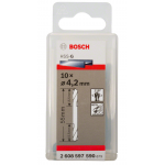 BOSCH  Set 10 burghie metal cu varf dublu HSS G 4.2 mm