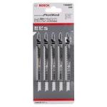 BOSCH T308BFP Set 5 panze Precision for Hard Wood 117 mm