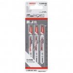 BOSCH T128BHM Set 3 panze Clean for HPL 92 mm