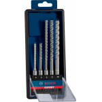 BOSCH  Set 5 burghie EXPERT SDS-PLUS-7X 5/6/6/8/10 mm