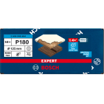 BOSCH  Set 50 foi EXPERT (slefuire fara praf) 125 mm, R180