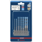 BOSCH  Set 8 burghie EXPERT MultiConstruction 3/4/5/5/6/6/8/8 mm, tip bit 1/4