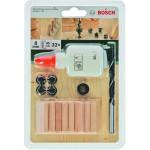 BOSCH  Set 25 de dibluri 8 mm + 4 marcatoare + opritor + burghiu lemn 8 mm