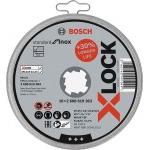BOSCH  Set 10 discuri taiere inox 125x1.6 mm cu X-LOCK