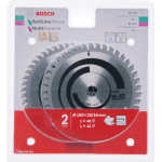 BOSCH  Set 2 discuri (Disc Optiline Wood 160x20/16x48T + Disc Multimaterial 160x20/16x42T)