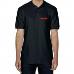 MAKITA  Tricou polo negru L