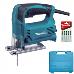 MAKITA 4329KX1 Ferastrau pentru decupat 450 W + Set 5 panze + Geanta