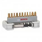 BOSCH  Set 10 biti + adaptor magnetic