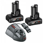 BOSCH GBA12V + GAL1230CV Set 2 acumulatori Li-Ion, 12V, 6Ah + Incarcator