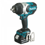 MAKITA DTW1002Z + BL1850B Masina de insurubat cu impact brushless cu 1 acumulator Li-Ion, 18V, 5Ah, 1000Nm