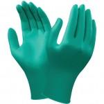 CROMWELL  Manusi de unica folosinta ANSELL - Disposable Gloves, Green Nitrile, Chemical Splash Resistant, marimea L (Set de 100)