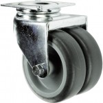 CROMWELL  Rola de rezerva SWIVEL PLATE 50 mm  TWINRUBBER TYRE