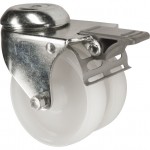 CROMWELL  Rola de rezerva BRAKED SWIVEL BOLT HOLE TWIN 50 mm  POLYPROPYLENE