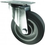 CROMWELL  Rola de rezerva SWIVEL PLATE 80 mm  GREY RUBBER TYRE