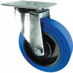 CROMWELL  Rola de rezerva SWIVEL PLATE 80 mm  BLUE RUBBER TYRE