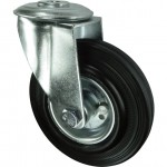 CROMWELL  Rola de rezerva SWIVEL BOLT HOLE 100 mm RUBBER TYRE; STEEL CENTRE