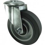 CROMWELL  Rola de rezerva SWIVEL BOLT HOLE 80 mm  GREY RUBBER TYRE