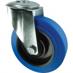 CROMWELL  Rola de rezerva SWIVEL BOLT HOLE 80 mm  BLUE RUBBER TYRE