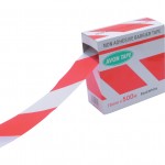 CROMWELL  Banda de bariera – neadeziva 75 mm x500M RED/WHITE BARRIER TAPE IN DISPENSER