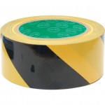 CROMWELL  Banda de bariera – neadeziva 75 mm x500M BLACK/YELLOW BARRIER TAPE IN DISPENSER