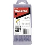 MAKITA  Set 5 burghie SDS-PLUS cu varf de centrare 6/8/10 mm