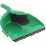 CROMWELL  Faras si perie din plastic PLASTIC DUSTPAN & SOFTBRUSH SET GREEN