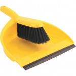 CROMWELL  Faras si perie din plastic PLASTIC DUSTPAN & SOFTBRUSH SET YELLOW