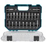 MAKITA  SET 22 BUC FREZE PT CANELURI 8 MM