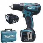 MAKITA DDF446RFE Masina de gaurit si insurubat cu 2 acumulatori Li-Ion, 14.4V, 3Ah, 45Nm