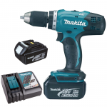 MAKITA DDF453RE Masina de gaurit si insurubat cu 2 acumulatorI Li-Ion, 18V, 3Ah, 42Nm